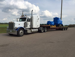 Western Canada and cross border heavy haul, Super-B and flat deck trucking